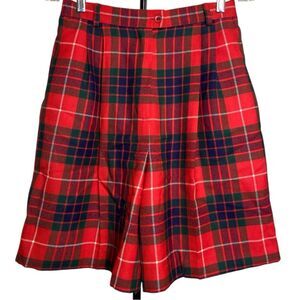 Vintage Quissett Cove tartan wool plaid shorts size 10
